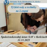 Read more about the article Týždeň vedy a techniky so SAV na našej škole
