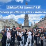 Read more about the article Bádateľská činnosť 8.B-„Potulky“ po Hlavnej ulici v Košiciach